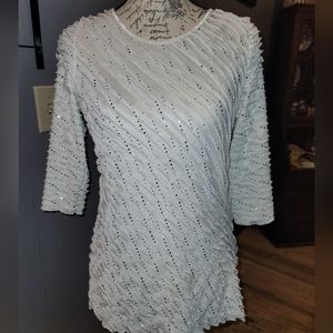 Kim Roger's ruffle blouse